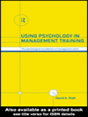 cover image of Using Psychology in Management Training